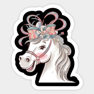 Funny horse derby day Sticker